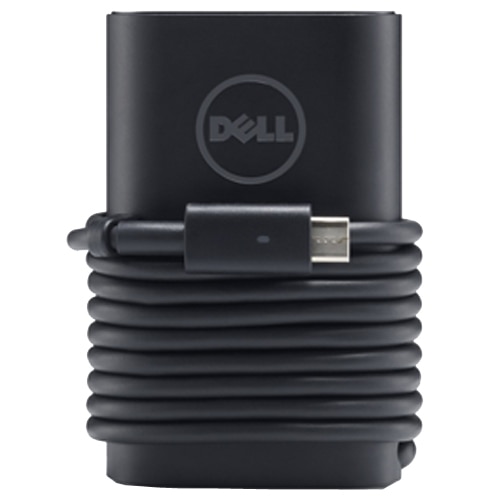 Dell 65-Watt 3-Prong AC Adapter with 1meter Power CordE5, India